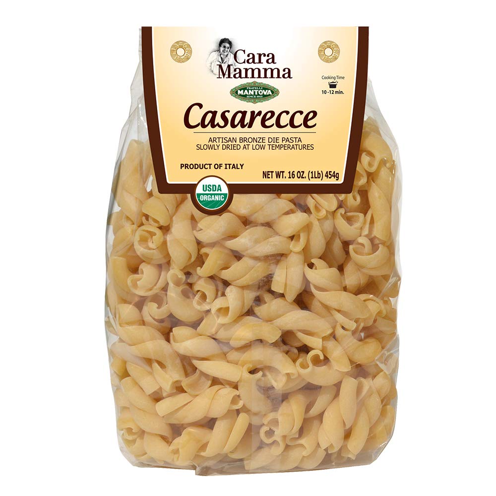 Product image of Mantova Organic Italian Specialty Pasta Caserecce Artisan Non-GMO Vegan Imported from Italy 1 lb Pack of 2